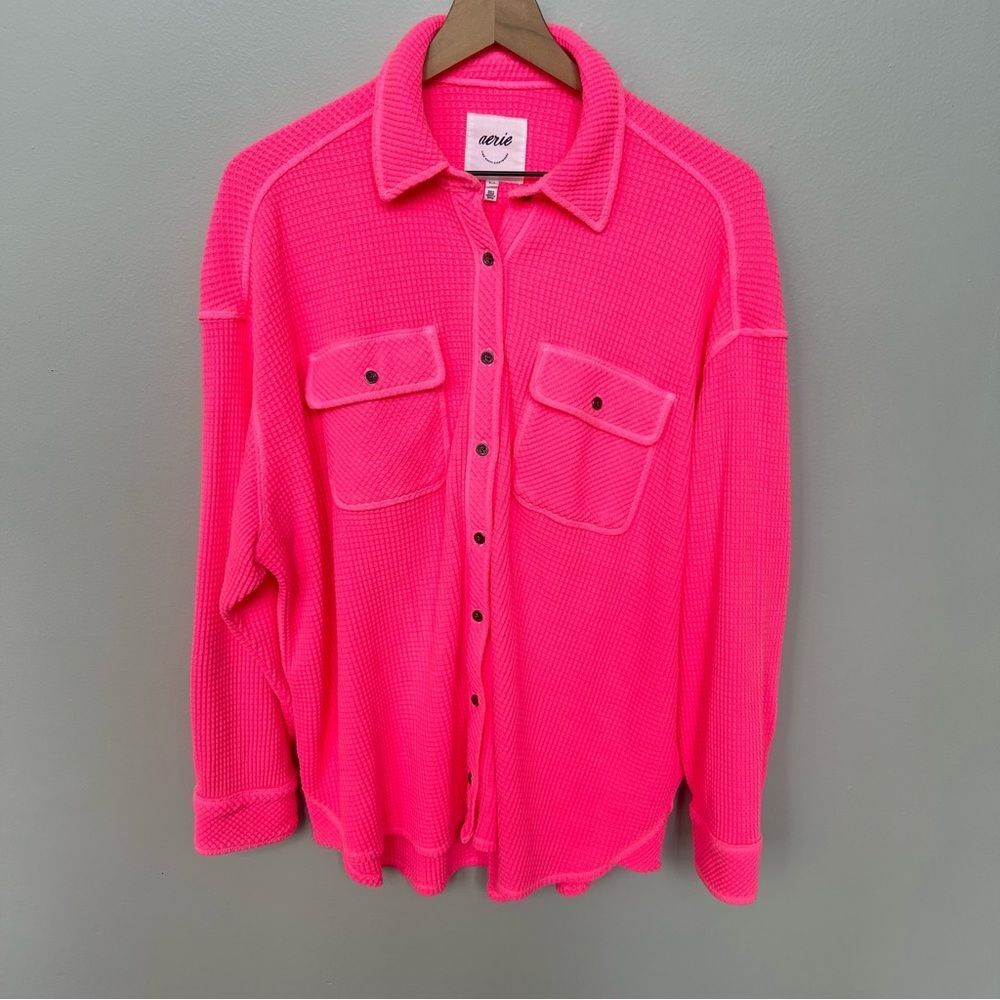 Aerie Pink Button Down Shirt